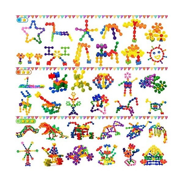 TOMYOU Creative Toy Building Blocks Set - 100 PCS Construire Puzzle Jouets pour Enfants Tout-Petits STEM Éducatifs Enfants Co