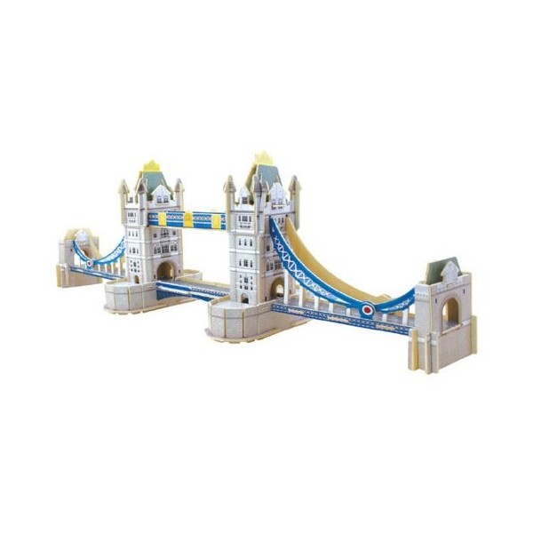 CEBEKIT – Puzzle 3D du Pont de Londres, Couleur Bleu fadisel c-9722 