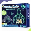 Kit de Construction de Fort pour Enfants - Brillent dans Le Noir, 130 PCS Jouet Fort créatif pour garçon et Fille de 5+ Ans -