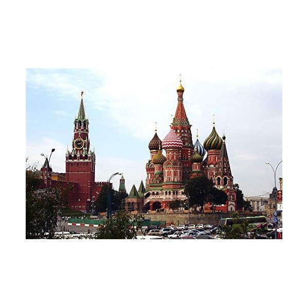 YANCONG Puzzle Collection 300 Pièces, Puzzle 3D, Château du Kremlin, Cathédrale De Moscou