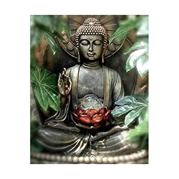 TTbaoz Statue de Bouddha Lotus Puzzle 1000 pièces   3D Puzzle Adulte Jouet   Enfants Cerveau Mots croisés intéressants Cadeau