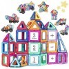 aaczly Construction Magnetique Enfant 74 Pièces Blocs de Construction Magnétiques Enfants Educatif Jeux Cadeaux pour Enfants 