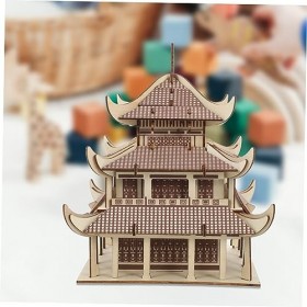 ERINGOGO 1 Jeu Construire Un Puzzle 3D De Puzzle en Bois Puzzle Éducatif en Bois Jouet Éducatif De Tige Jouets De Puzzle en B