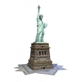 Ravensburger - Puzzle 3D Building - Statue de la Liberté - A partir de 8 ans - 108 pièces numérotées à assembler sans colle -