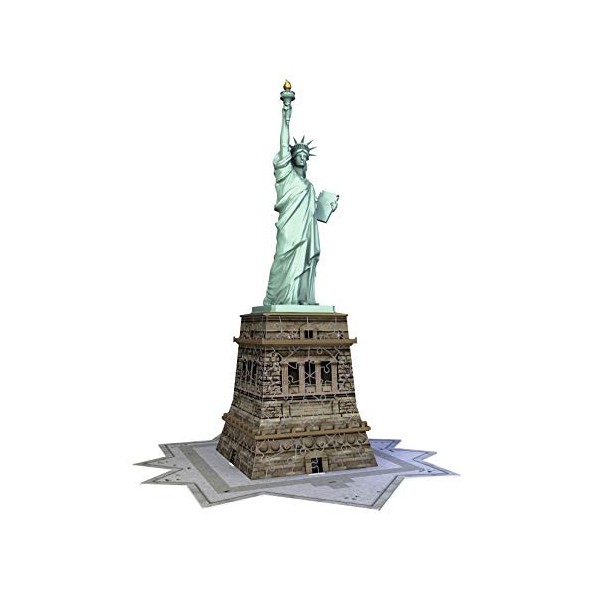 Ravensburger - Puzzle 3D Building - Statue de la Liberté - A partir de 8 ans - 108 pièces numérotées à assembler sans colle -