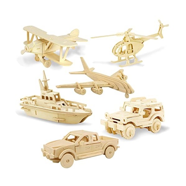 Puzzle 3D En Bois Albatros Pour Enfants - Jouet éducatif Et Créatif - Modèle Avion Facile à Assembler