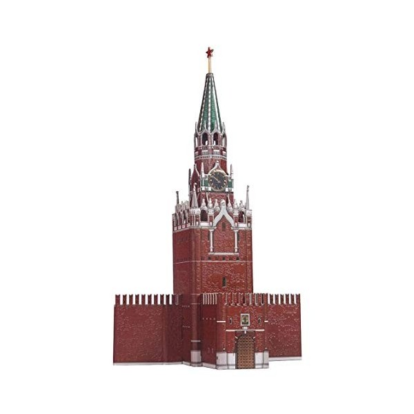 Keranova keranova219 19 x 11 x 32 cm Papier Clever Historique Bâtiments spasskaya Puzzle 3D Tower Kremlin Moscou