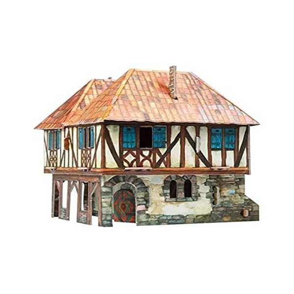 Keranova keranova282 15 x 11 x 16 cm Clever Papier Ville médiévale Burgher House 3D Puzzle