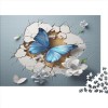 Effet 3D Papillon 1000 Pièces, DIY Puzzle, Divertissement Créatif, Cadeau, Amuesment, Puzzles Classiques Animal en Bois 100