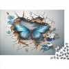 Effet 3D Papillon 1000 Pièces, DIY Puzzle, Divertissement Créatif, Cadeau, Amuesment, Puzzles Classiques Animal en Bois 100