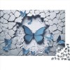 Puzzle De 1000 Pièces pour Adultes | Effet 3D Papillon 1000pcs 75x50cm - Matériau en Bois