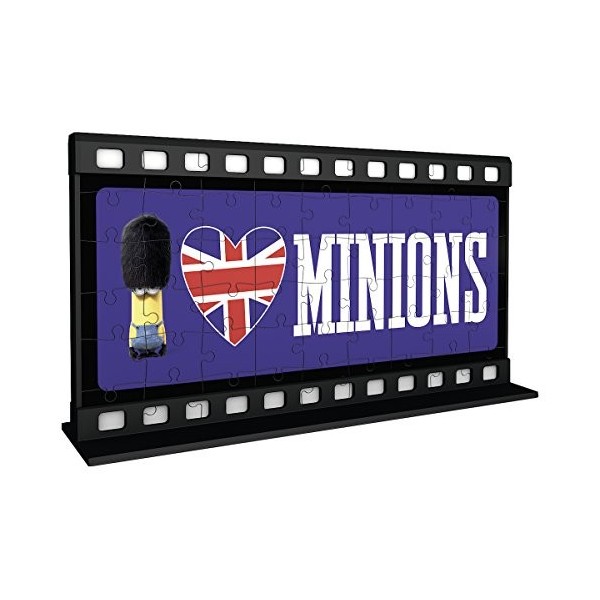 Ravensburger - 11207 - Puzzle 3D Bobine film Minions Brit 108 pièces