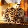 Luminova Puzzle 3D train à vapeur en bois pour adolescents et adultes, à monter soi-même, modèle de véhicule en bois, artisan