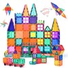 Katiago Blocs Construction Magnétiques Jouet 42 pièces Jeux de Construction Éducatifs Cadeau pour -3D Jouets Magnétiques Plus