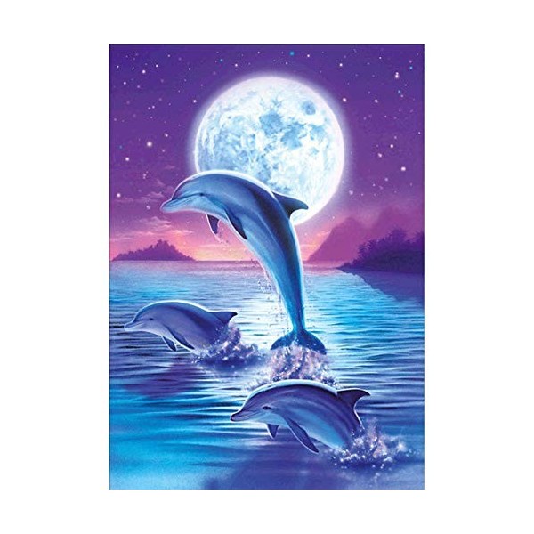 Puzzle Adulte 1000 Pièces dauphin-1000 Meilleur Cadeau Pour Adultes et Enfants Artisanat Cadeau Famille Puzzle Classique 3D P