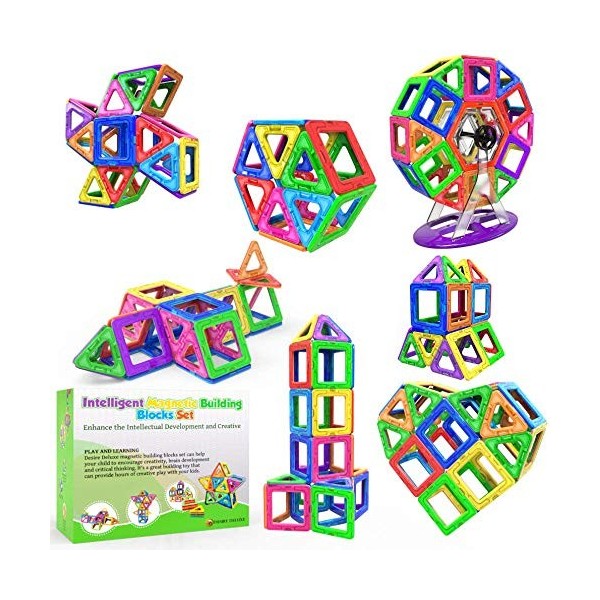 Blocs de Construction Magnétiques – Cadeaux de Luxe pour Les Enfants – Blocs de constructions aimantés - Jeux pour garçons et