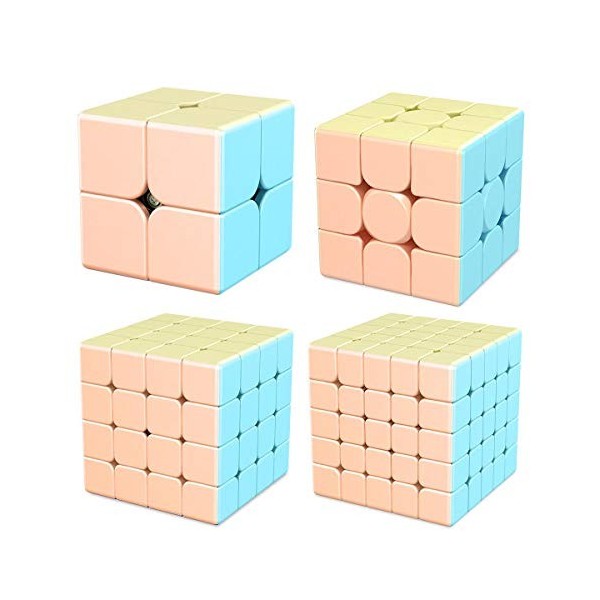 FunnyGoo MoYu Cuing Classroom Mofangjiaoshi MFJS Meilong Macaron Series Cube 2x2+3x3+4x4+5x5 