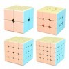 FunnyGoo MoYu Cuing Classroom Mofangjiaoshi MFJS Meilong Macaron Series Cube 2x2+3x3+4x4+5x5 