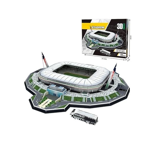Kits de Construction de modèles de Jouets de Puzzle de Petit Stade de Football 3D pour Les Enfants Stade de Turin 