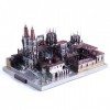 Microworld Puzzle 3D en métal Espagne Cathédrale de Burgos Architecture Assemblée Modèle Kits J046 DIY 3D Laser Cut Assembler