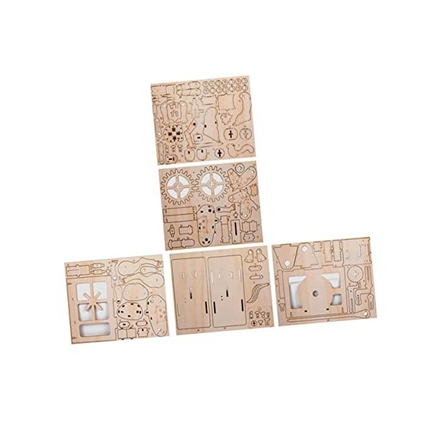 TOYANDONA Puzzle en Bois Puzzle Stéréoscopique Assemblée Puzzle 3D Puzzle Mécanique Puzzle Bois 3D Puzzle Stéréoscopique Asse