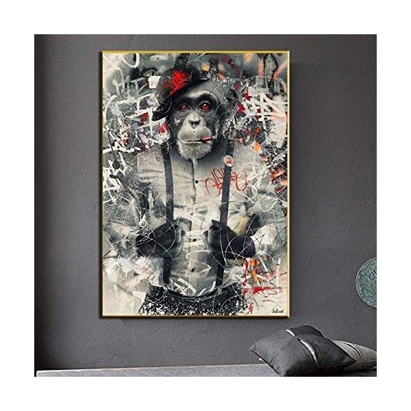 Puzzle 1000 Pièces Adultes Art de singe animal Puzzle en Bois DIY Jeu de Famille,Jeu de Team Building,Cadeau pour Les Amants