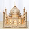 AIOKMBR 388pcs Kit de Puzzle de modèle 3D Mahal Kit de modèle de Taj Mahal avec Un modèle Bricolage LED Kit