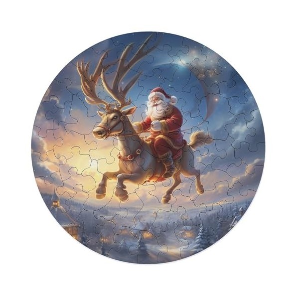 Starlight cerf Puzzles Adulte 195 Pieces Cadeau Famille Puzzle Classique 3D Puzzle EnfantsJouet en Bois Cadeau Unique Décorat