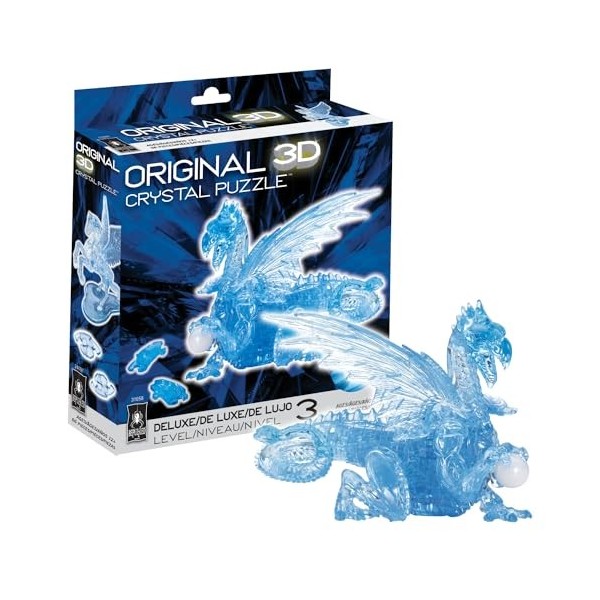 3-D Licensed Crystal Puzzle -Blue Dragon