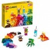 LEGO 11017 Classic Monstres Créatifs, Boite de Briques, 5 Jouets en Forme de Mini-Monstre à Construire pour Les Enfants de 4 