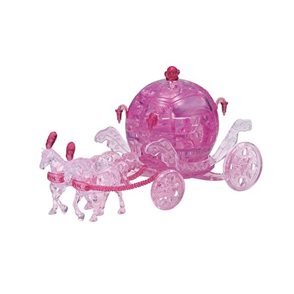 HCM Kinzel- HCM Kinzel-59193-Puzzle Crystal-Carrosse Royale 3D-Puzzle à emboîter pour Adultes et enfants-67 pièces Transparen