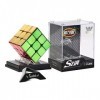 Speed Cube, Cyclone Boys Cube Magique Magnétique Miroir Réfléchissant 3x3 Original sans Autocollant Cube Brillant Vif 3D Cass