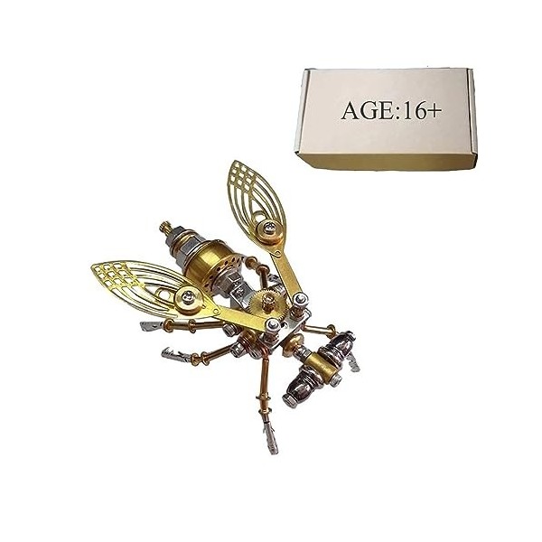 JoyMate Wasp Puzzle 3D en métal pour adultes, puzzle mental steampunk, kit de modélisme, bricolage mécanique insecte puzzle a