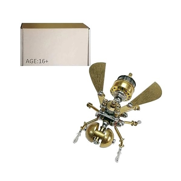 JoyMate Wasp Puzzle 3D en métal pour adultes, puzzle mental steampunk, kit de modélisme, bricolage mécanique insecte puzzle a