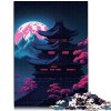 Sanctuaire Japonais 1000 pièces de Puzzle pour Adultes Puzzle en Bois Jeu Familial Anti-Stress Puzzle défi Difficile 19,7 x 2