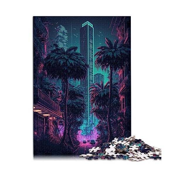 Sanctuaire Japonais 1000 pièces de Puzzle pour Adultes Puzzle en Bois Jeu Familial Anti-Stress Puzzle défi Difficile 19,7 x 2