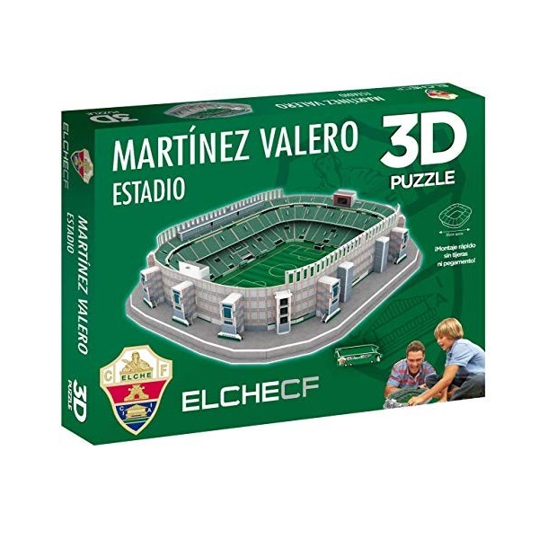 Eleven Force- Puzzle 3D Estadio Martínez Valero Producto Oficial Elche CF Stade Produit Officiel, 13378