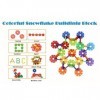 Jeux de Construction Jeux et Jouets Neige Flocon 500 pcs DIY de Design Puzzle Cubes de Construction Jouet éducatif pour Les E