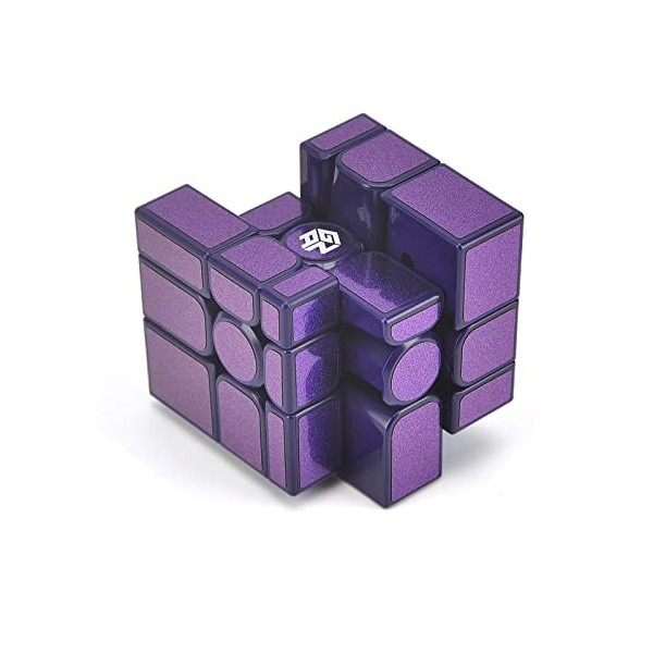 GAN Mirror M Cube, 3 x 3 M Cube de vitesse Violet Gan Mirror Blocks Magnetic Cube Puzzle