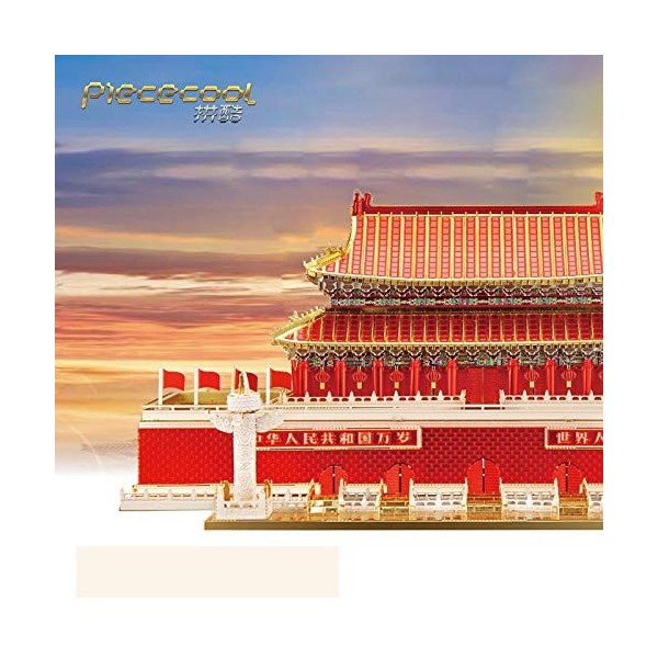 Piececool Tian’anmen Rostrum 3D Hall of Supreme Harmony DIY Puzzle 3D en métal modèles découpés au Laser Assembler Jouets