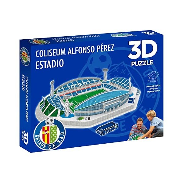 Eleven Force Producto Oficial National Soccer Club Puzzle 3D Coliseum Alfonso Pérez Produit Officiel Getafe CF , 13446