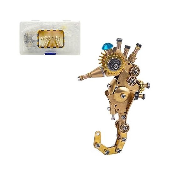 JEBU Kit de modèle 3D en métal pour adultes, puzzle 3D en métal à faire soi-même, modèle Manta, 100 pièces puzzle 3D à faire 