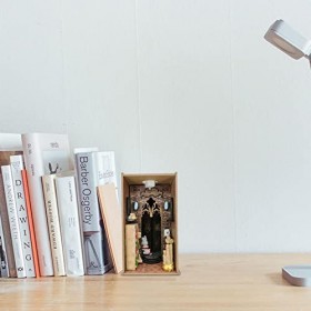 LOKOO Puzzle dSerre-Livres en Bois 3D, Assistant kit Maison Miniature, Kit Maison Miniature avec kit Construction modèle Puz