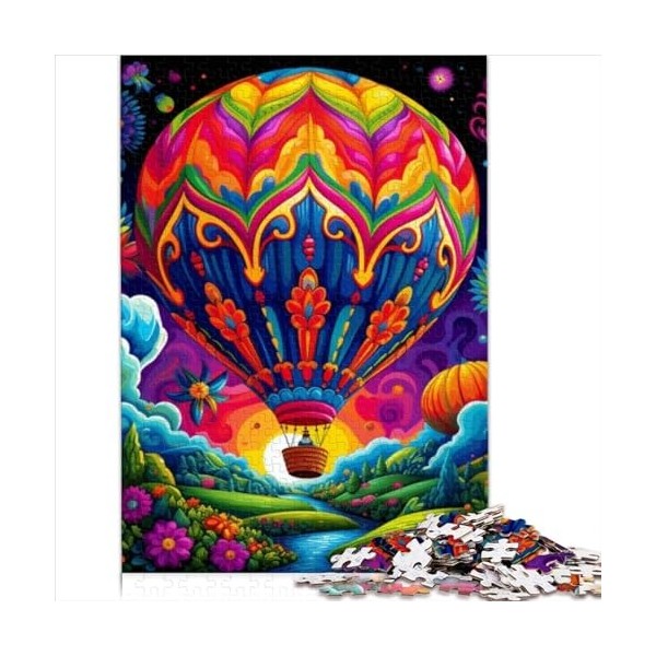 Puzzles pour Adultes Puzzles de montgolfières colorées pour Adultes Le Puzzle en Bois est idéal comme Cadeaux pour Toute la F