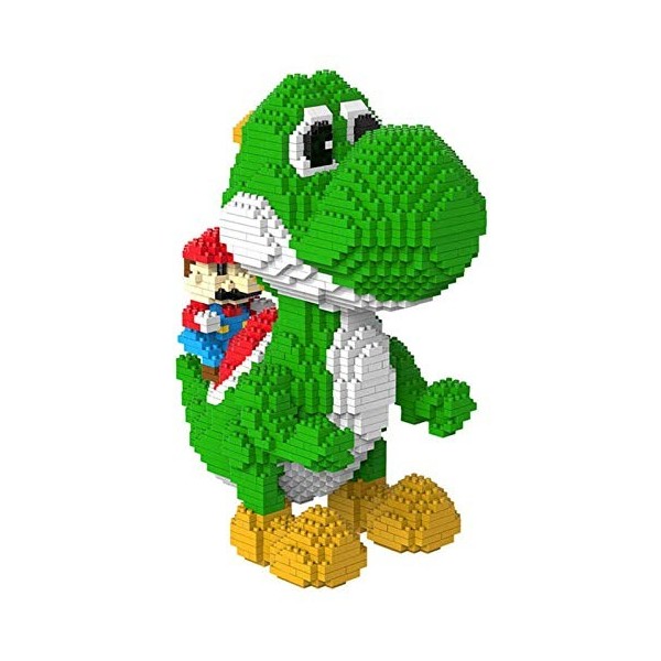 QSSQ Mini Building Blocks, Super Mario Yoshi Dinosaure 3D Puzzle DIY Jouets Modèle Cadeaux Kids Adultes, 2276PCS