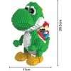 QSSQ Mini Building Blocks, Super Mario Yoshi Dinosaure 3D Puzzle DIY Jouets Modèle Cadeaux Kids Adultes, 2276PCS