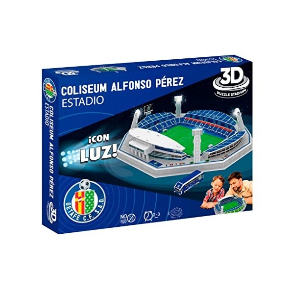 Eleven Force-EF-15303 Stade 3D Coliseum Alfonso Pérez avec lumière, 15303, Multicolore