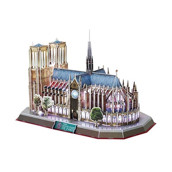 CubicFun- Cattedrale di Notre Dame de Paris Puzzle 3D, 5523216, Multicolore