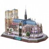 CubicFun- Cattedrale di Notre Dame de Paris Puzzle 3D, 5523216, Multicolore