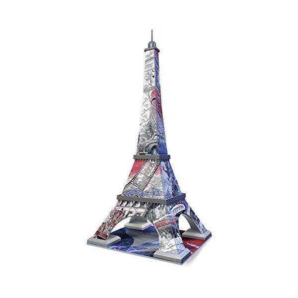 Ravensburger - 12580 - Puzzle 3D - Tour Eiffel Flag - 216 Pièces